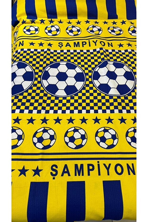 100% Cotton Soccer Fan Pique - 150x240 cm Single