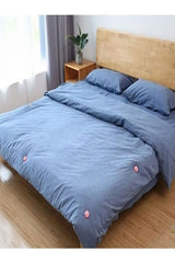 Rose Patterned Duvet Cover & Sheet Fasteners - 32 Pcs