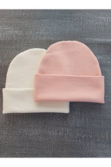 Baby 2-Pack Plain Ribbed Kaskorse Beanies