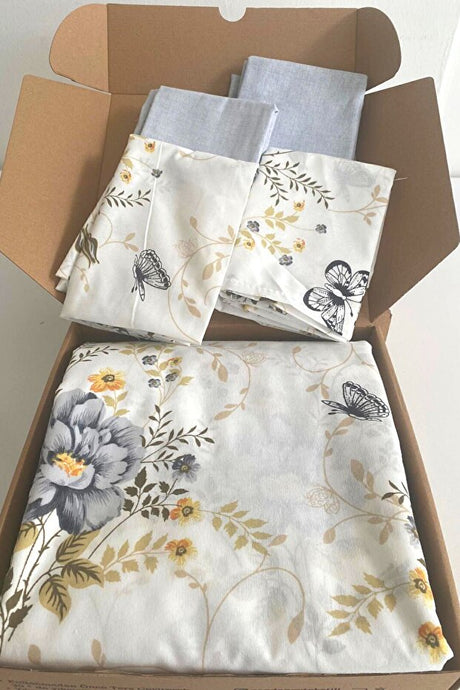 Double Fitted Sheet Duvet Cover Set - 4-Piece, Cotton Blend