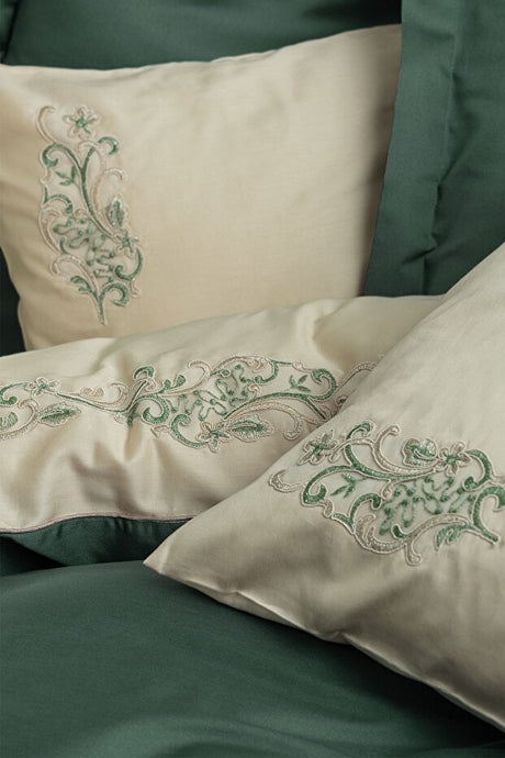 Andy Green Double Embroidered Sateen Duvet Cover Set