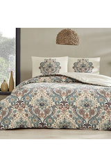 Ranforce Double Duvet Cover Set - Valeria Green Floral