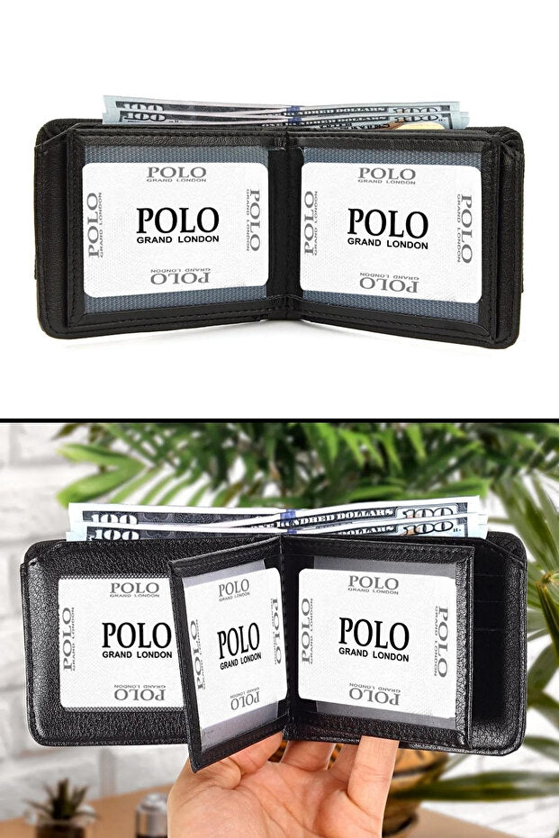 Men's Luxury Leather 5-Piece Gift Set - Belt, Wallet, Perfume