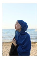 Neo Soft Midnight Blue Cotton Shawl