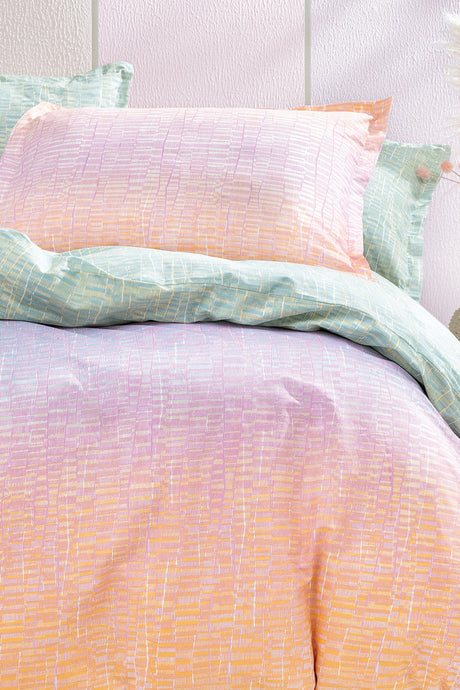 Mello Single Ombre Pastel Ranforce Duvet Cover Set - Soft & Vibrant