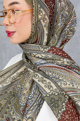 Retro Ethnic Pattern Cotton Shawl - Soft & High Quality