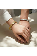 Ayetel Kursi Adjustable Stainless Steel Couple Bracelets (2-Pack)