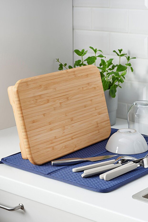 Soho Standed Bamboo Cutting Board - 33.5x22 cm Kitchen Prep Surface