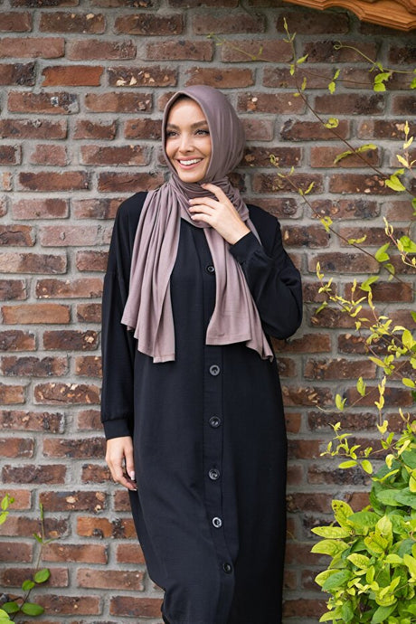 Ready-to-Wear Practical Shawl - Dark Mink