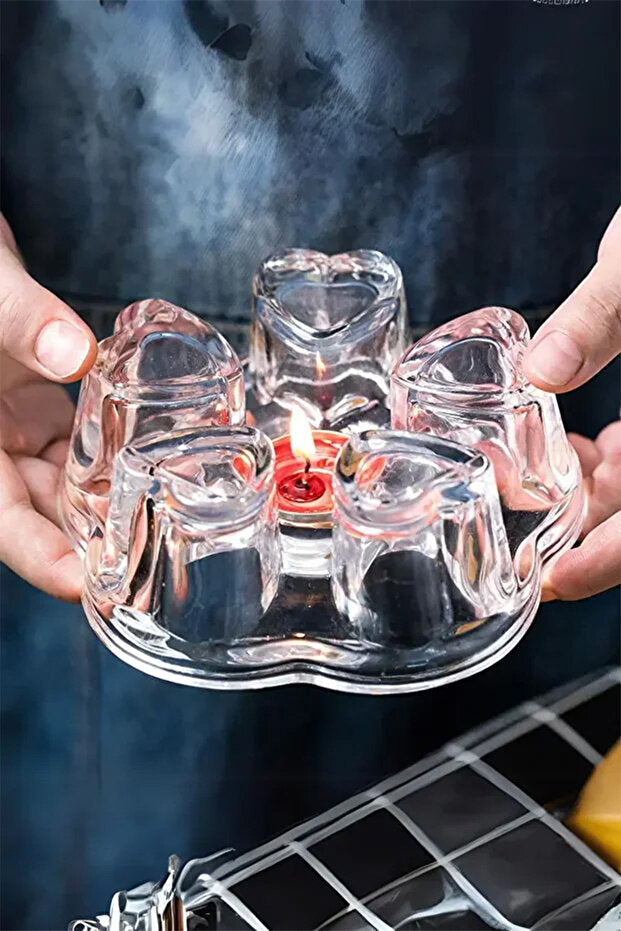 Glass Teapot Warmer Stand - 14 cm Heater Base