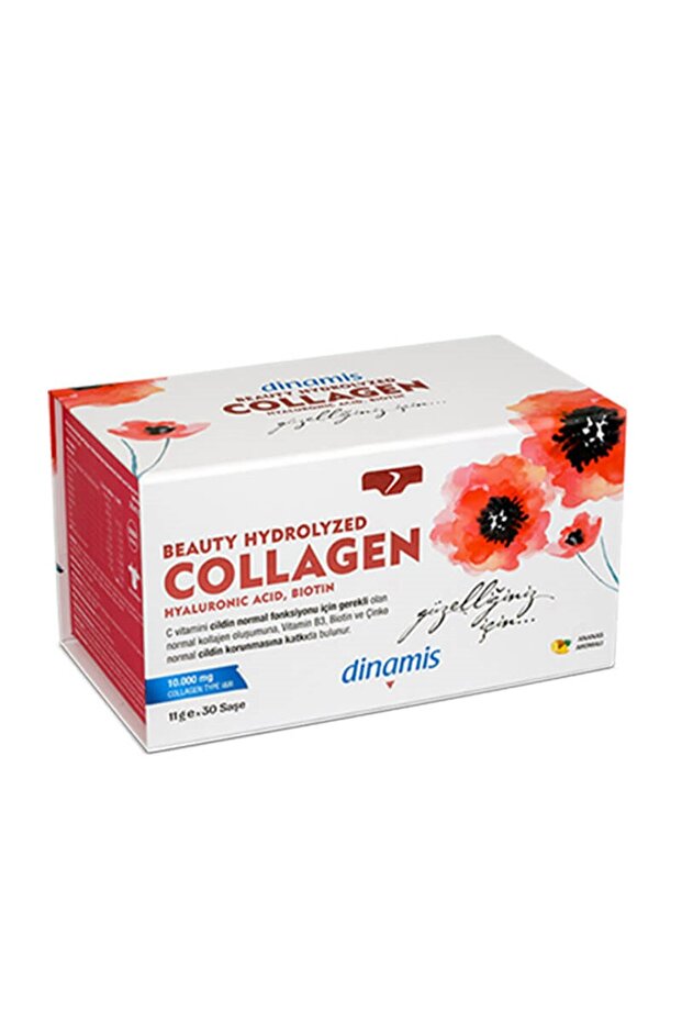 Dinamis Beauty Collagen Complex - Pineapple Flavor, 30 Sachets