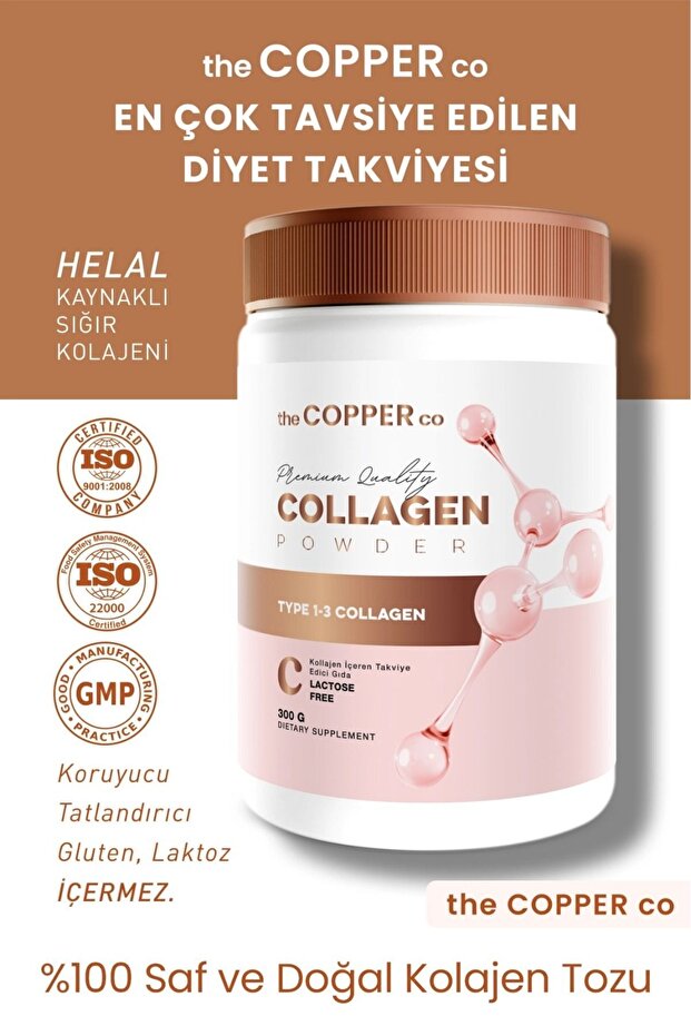 Premium Type 1-3 Halal Bovine Collagen Powder 300g