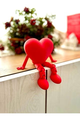 Heart Figurine with Feet - 5 CM Desktop Gift for Special Occasions