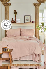 4 Element Blush 100% Cotton Double Duvet Cover Set