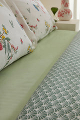 Dina 100% Cotton Double Duvet Cover Set - Multicolor Floral