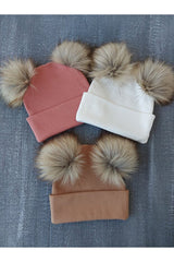 Baby Ribbed Beanie - 0-1 Age Triple Set