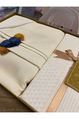 Double Cotton Pompom Pique Set - Cream Trousseau