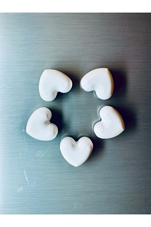5-Piece Decorative Heart Magnets for Refrigerator - Stay Positive