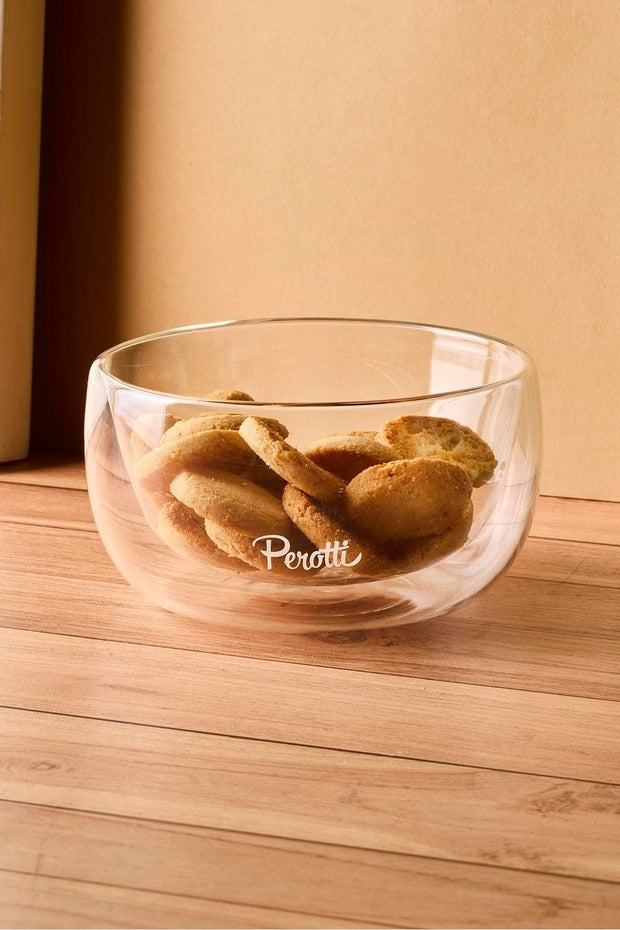 Double Walled Glass Serving Bowl - 300ml Capacity