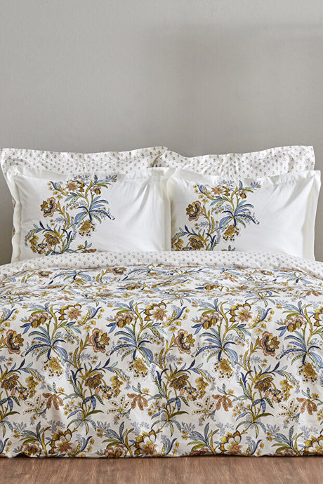 Indra 100% Cotton Single Duvet Cover Set - Floral