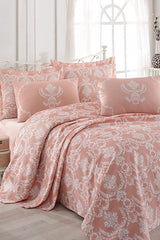 Single Pique Bedding Set - 2-Piece Pure Powder Pink
