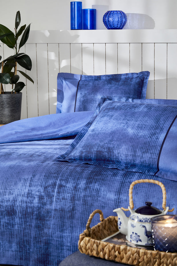 Blue Horizon Double Duvet Cover Set - 100% Cotton