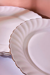 Elegant Waves Opal Gilded Serving Plate - 26.5 cm