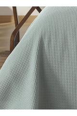 Double Waffle Bedspread - 100% Organic Cotton, 200x230cm