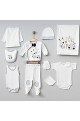 Newborn 10-Piece Bunny & Car Hospital Exit Baby Clothing Set 0-3 Months