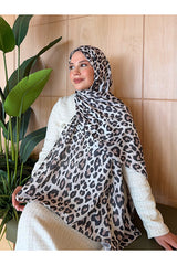 Women's Soft Cotton Leopard Print Shawl - Vera Series
