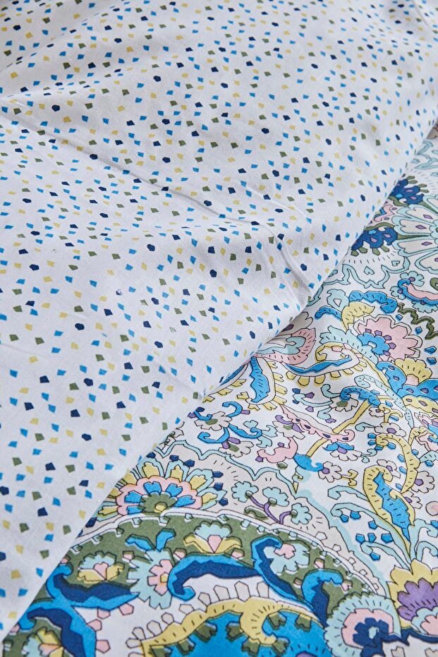 Elenora 100% Cotton Double Size 4-Piece Bedding Set with Pique