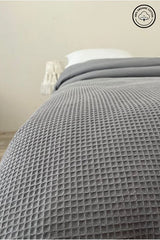 Double Waffle Pique Bedspread - 100% Organic Cotton