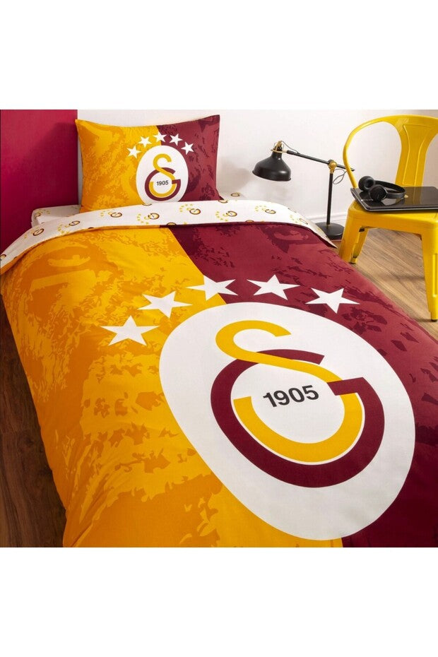 Licensed Galatasaray 5th Star Single 100% Cotton Duvet Cover Set