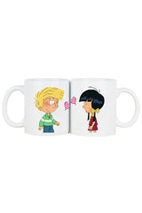 Oxvin Premium Ceramic Couple Mugs - Valentine's & Love Gift Set - Set of 2