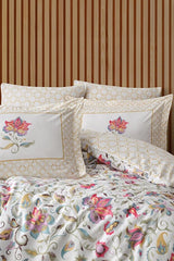 Leticia 100% Cotton Double Duvet Cover Set - Floral Pattern