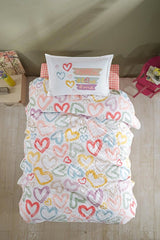 Ranforce 100% Cotton Single Bedding Set - Selfie Design, All-Season