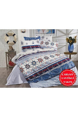 Single Nautical Duvet Cover Set - 3 Piece with Fitted Sheet