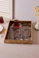 Turin Black Marble Serving Tray - 28x40 cm