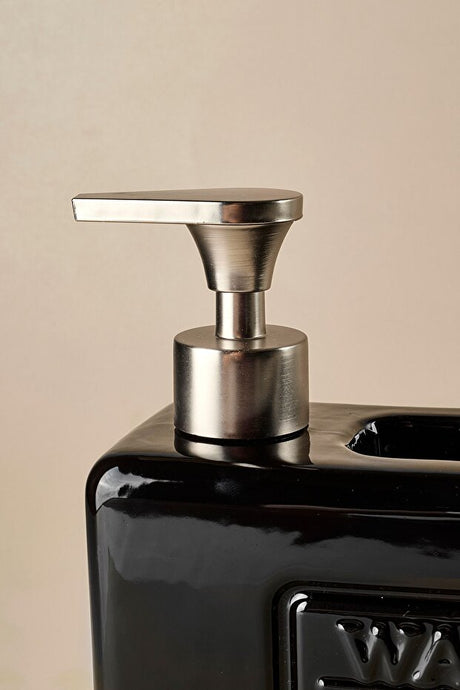 Modern Porcelain Liquid Soap Dispenser with Sponge Holder - 750ml