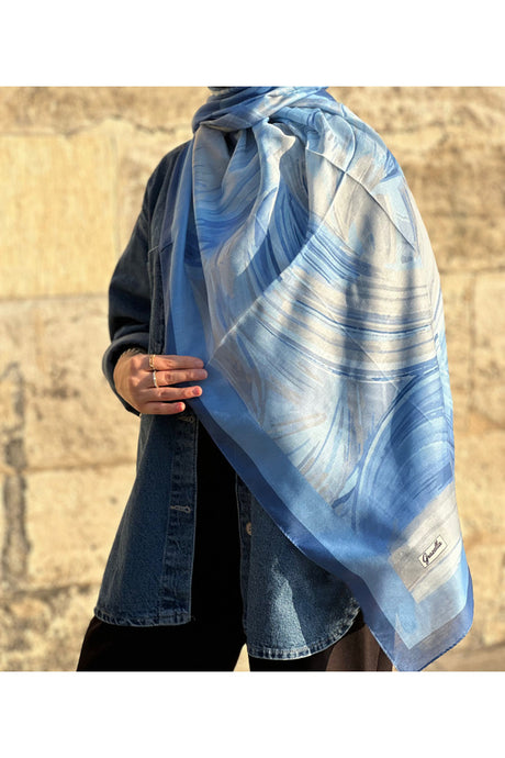 Serap Pattern Shawl - Modern & Elegant 100% Cotton ()