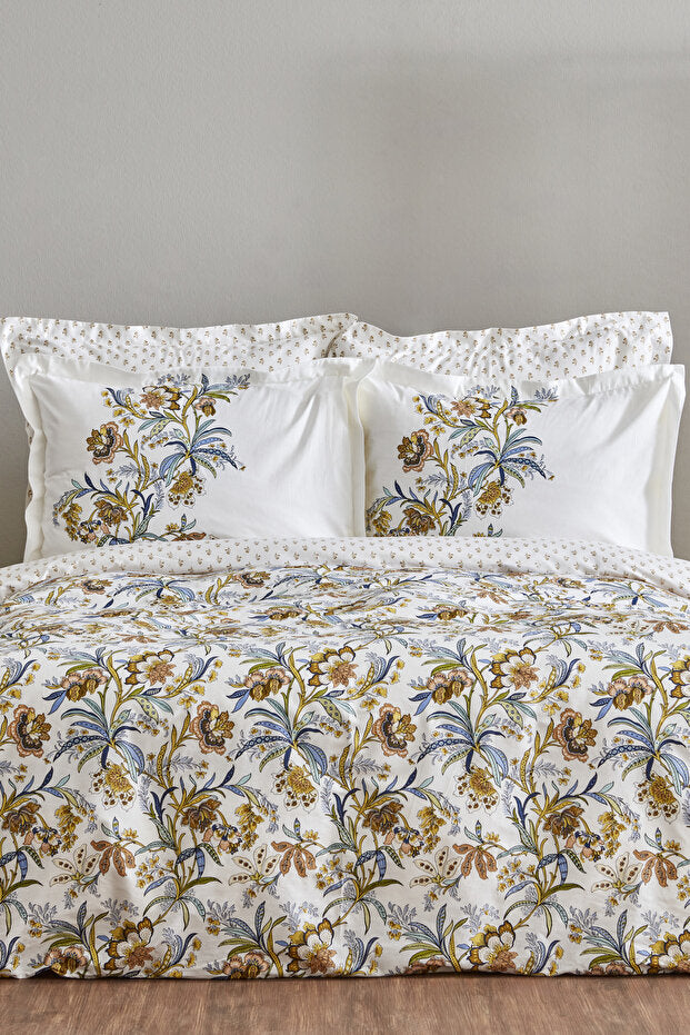 Indra 100% Cotton Double Duvet Cover Set - 200x220 cm