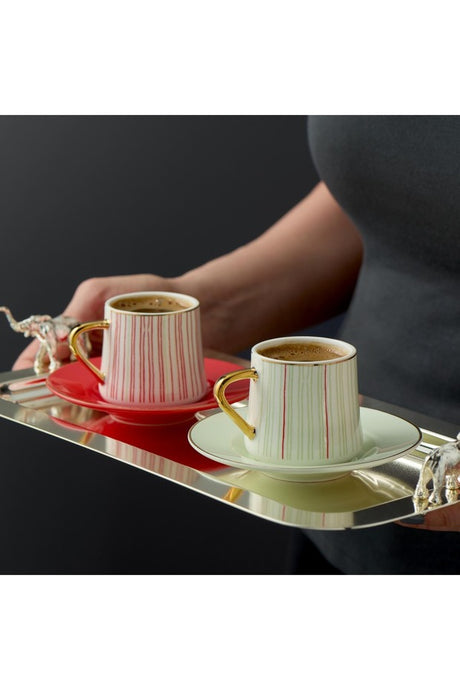 Ruben Porcelain Coffee Cup Set - 75ml x 2