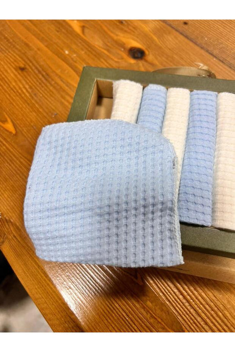 Natural Waffle 100% Cotton Baby Mouth Wipes - 7-Piece Set