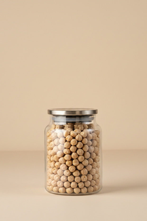 Bormio Metal Lid Glass Storage Jar - 900ml
