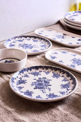 Antique Blue 10-Piece Breakfast Set for 4