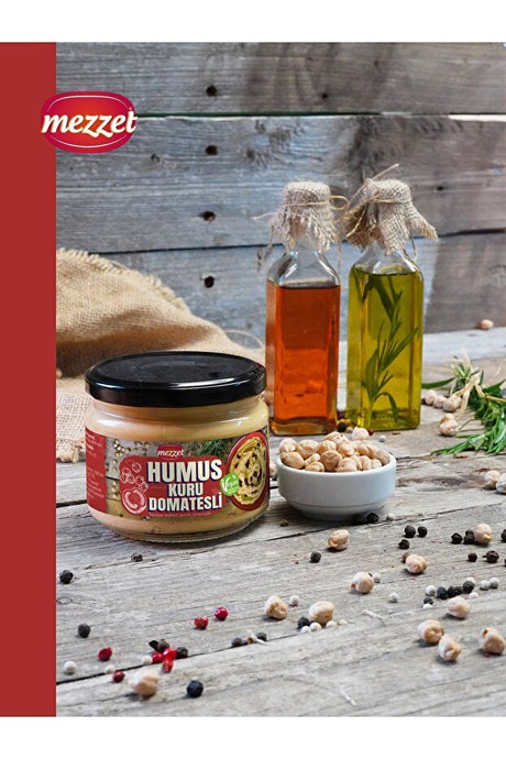 Vegan Dried Tomato Hummus - Gourmet Tahini Spread 300g
