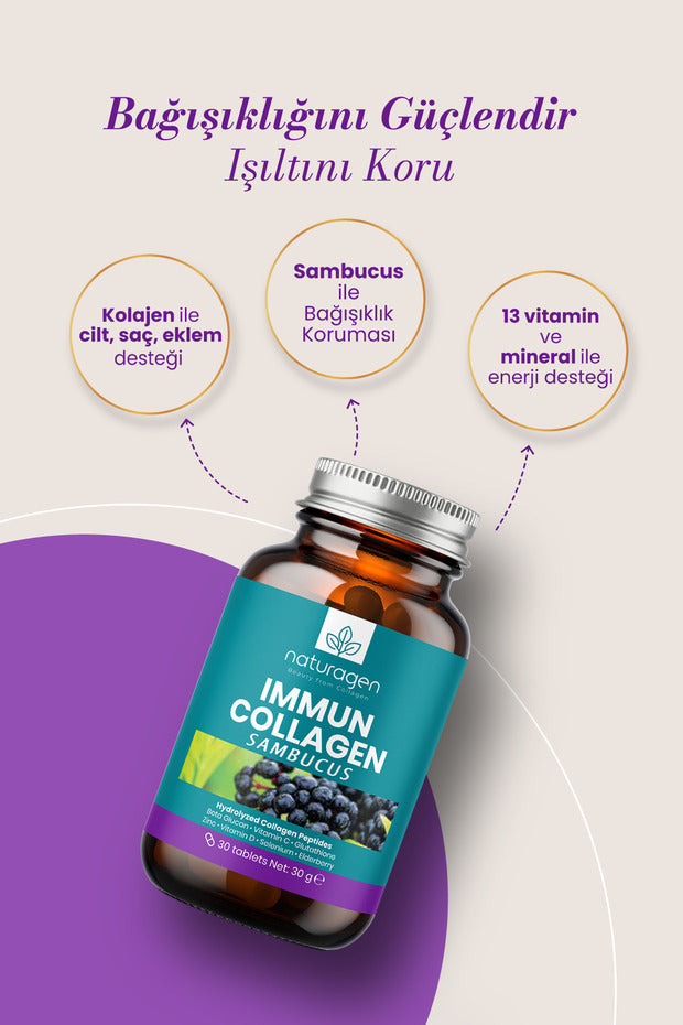 Compresse Immun Collagen Sambucus - 30 Compresse per il Supporto Immunitario