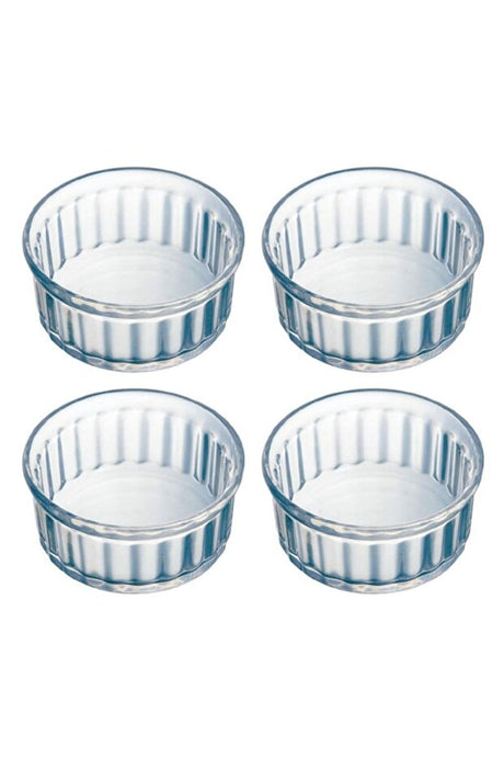 Ramekin 4-Piece Oven Dish Set - 10x5 cm, 0.2 L Borosilicate Glass