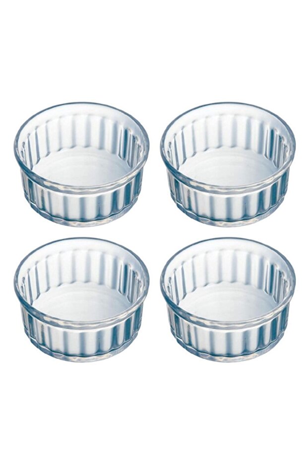 Ramekin 4-Piece Oven Dish Set - 10x5 cm, 0.2 L Borosilicate Glass