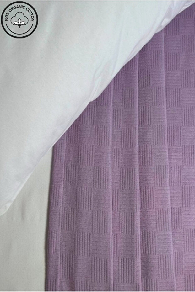 100% Organic Cotton Single Pike - Checkered Design